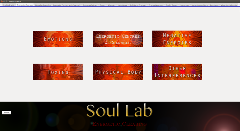Soul Lab main screen